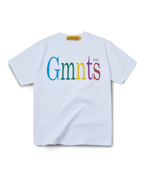 GARMENTS FAB(ガーメンツファブ)の「Rainbow GMNTS Tee (WHITE)(Tシャツ/カットソー・レディース・その他・LARGE/MEDIUM)」の1枚目の写真
