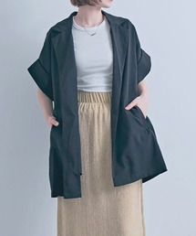 NYLAUS（ナイラス）の「【SG】リネンライク ヴィンテージワッシャー半袖ジャケット（テーラードジャケット）」