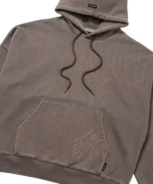 AJOBYAJO（アジョバイアジョ）の「[PBA] SB VNJ Logo Washed Hoodie [BROWN]（パーカー・メンズ・その他・LARGE/X-LARGE）」の2枚目の写真