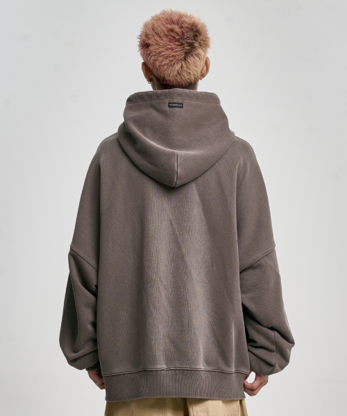 AJOBYAJO（アジョバイアジョ）の「[PBA] SB VNJ Logo Washed Hoodie [BROWN]（パーカー・メンズ・その他・LARGE/X-LARGE）」の5枚目の写真