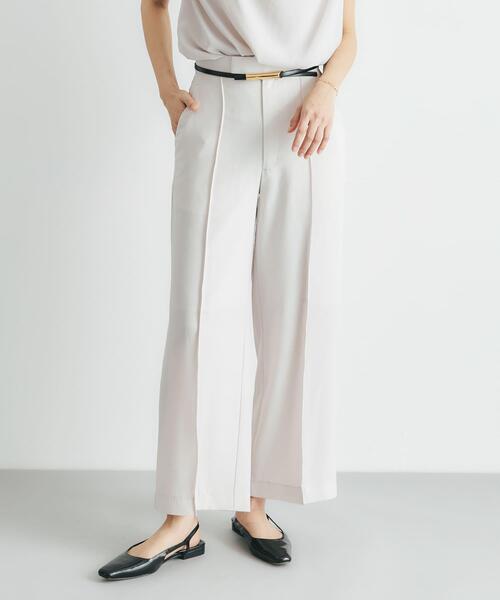 URBAN RESEARCH ROSSO WOMEN（アーバンリサーチ　ロッソ）の「クールタッチ 防シワ ストレートパンツ（その他パンツ・レディース・ブルー系その他/ベージュ系その他・38/36）」の2枚目の写真