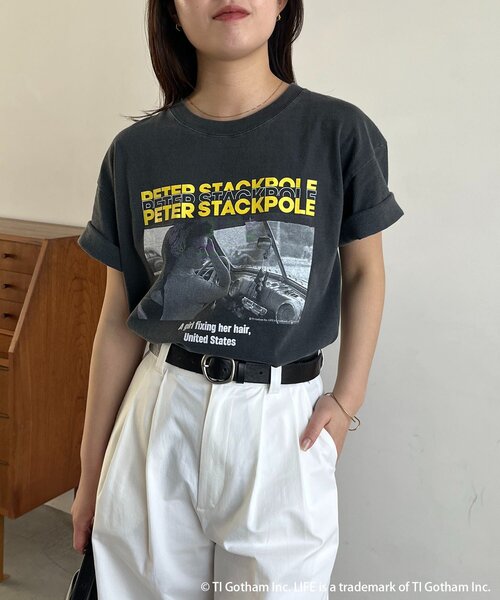 CAPRICIEUX LE'MAGE(カプリシューレマージュ)の「〈GOOD ROCK SPEED〉PETER PHOTO Tシャツ(Tシャツ/カットソー・レディース・ブラック・FREE)」の13枚目の写真