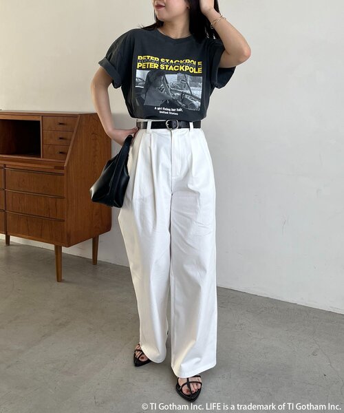 CAPRICIEUX LE'MAGE(カプリシューレマージュ)の「〈GOOD ROCK SPEED〉PETER PHOTO Tシャツ(Tシャツ/カットソー・レディース・ブラック・FREE)」の14枚目の写真