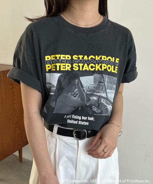 CAPRICIEUX LE'MAGE(カプリシューレマージュ)の「〈GOOD ROCK SPEED〉PETER PHOTO Tシャツ(Tシャツ/カットソー・レディース・ブラック・FREE)」の18枚目の写真