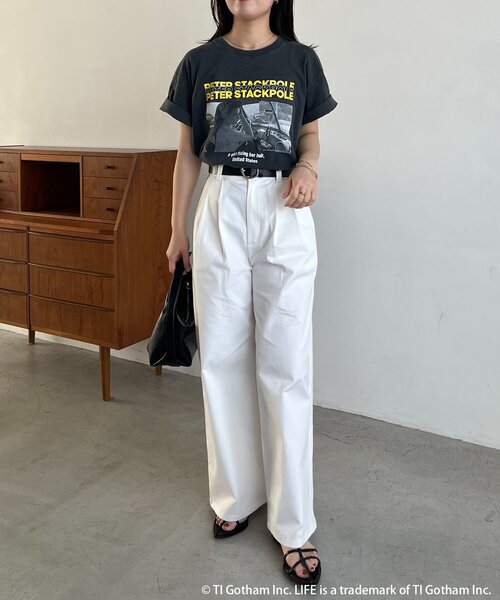 CAPRICIEUX LE'MAGE(カプリシューレマージュ)の「〈GOOD ROCK SPEED〉PETER PHOTO Tシャツ(Tシャツ/カットソー・レディース・ブラック・FREE)」の2枚目の写真