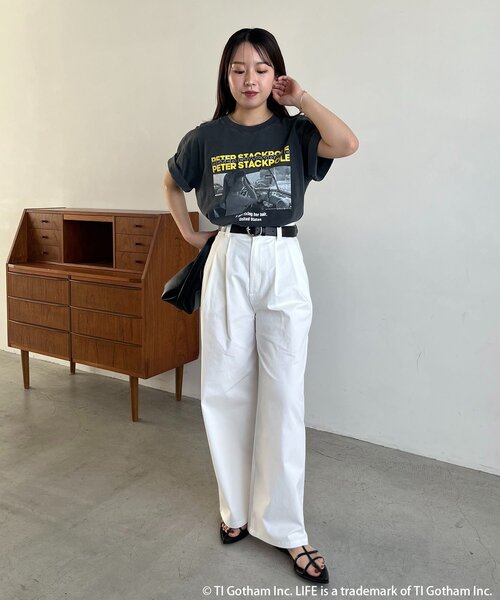 CAPRICIEUX LE'MAGE(カプリシューレマージュ)の「〈GOOD ROCK SPEED〉PETER PHOTO Tシャツ(Tシャツ/カットソー・レディース・ブラック・FREE)」の5枚目の写真