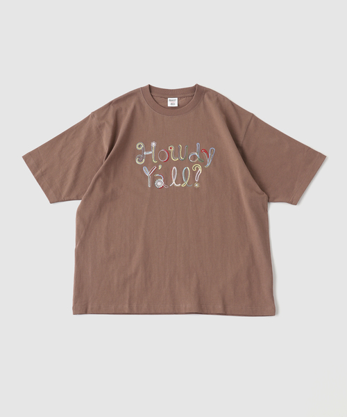 B.C STOCK(ベーセーストック)の「TEXAS グリーティング TEE(Tシャツ/カットソー・メンズ・ホワイト/ネイビー/ブラウン系その他・MEDIUM/LARGE)」の3枚目の写真
