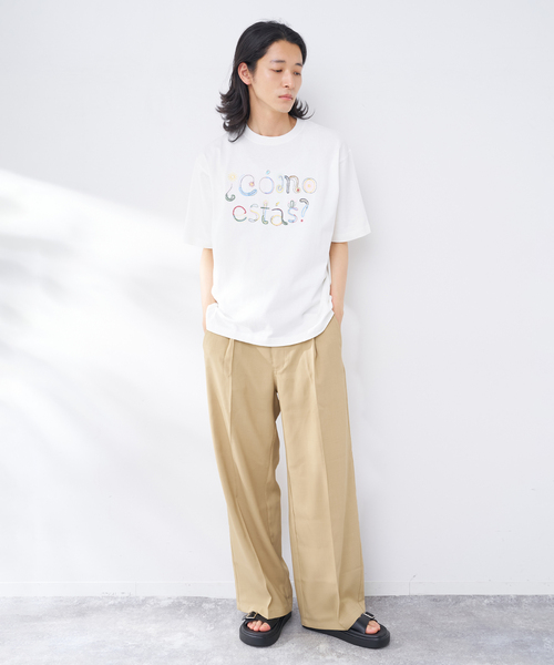 B.C STOCK(ベーセーストック)の「TEXAS グリーティング TEE(Tシャツ/カットソー・メンズ・ホワイト/ネイビー/ブラウン系その他・MEDIUM/LARGE)」の12枚目の写真