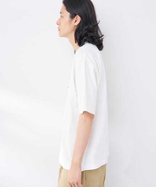 B.C STOCK(ベーセーストック)の「TEXAS グリーティング TEE(Tシャツ/カットソー・メンズ・ホワイト/ネイビー/ブラウン系その他・MEDIUM/LARGE)」の15枚目の写真
