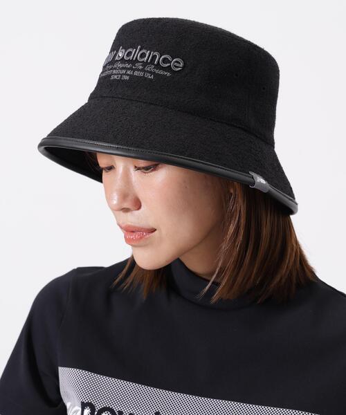 New Balance Golf(ニューバランスゴルフ)の「【new balance golf】サマーツイード バケットハット (WOMENS)(ハット・レディース・ホワイト/ブラック・FREE)」の2枚目の写真