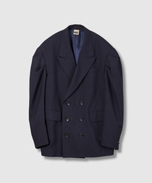 WOOL PUFF DOUBLE BREASTED JACKET ウールパフダブルブレストジャケット