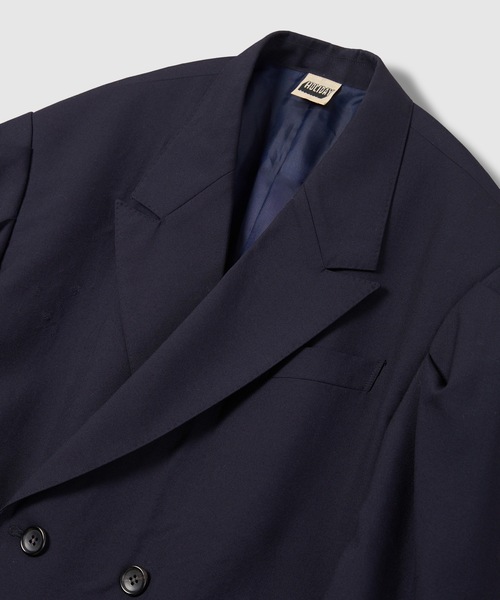 HOLIDAY(ホリデイ)の「WOOL PUFF DOUBLE BREASTED JACKET ウールパフダブルブレストジャケット(テーラードジャケット・レディース・ダークネイビー・ONE SIZE)」の3枚目の写真