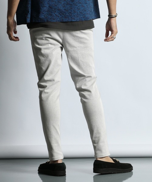 The DUFFER of ST.GEORGE(ザダファーオブセントジョージ)の「BLACK YARN WHITE SLACKS:スリムテーパード ホワイトパンツ(スラックス・メンズ・ホワイト・X-LARGE/LARGE/MEDIUM/SMALL)」の5枚目の写真
