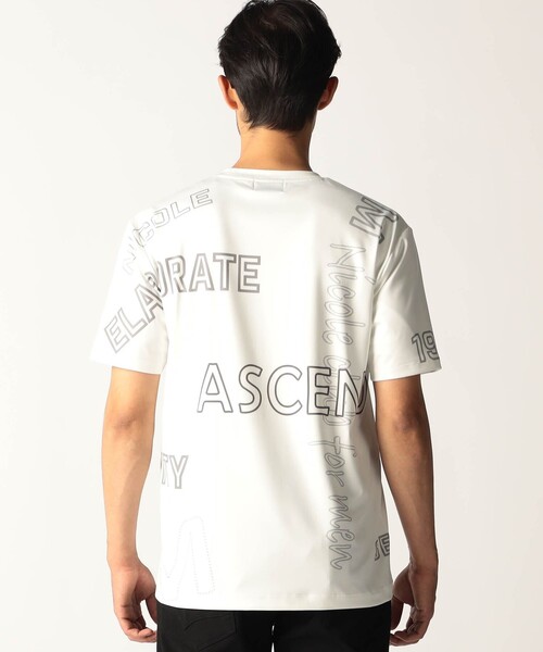 NICOLE CLUB FOR MEN(ニコルクラブフォーメン)の「総柄ロゴプリントTシャツ(Tシャツ/カットソー・メンズ・ブラック/ブルー/ホワイト・XL/M/L)」の7枚目の写真