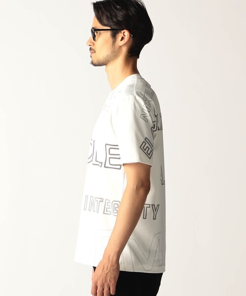NICOLE CLUB FOR MEN(ニコルクラブフォーメン)の「総柄ロゴプリントTシャツ(Tシャツ/カットソー・メンズ・ブラック/ブルー/ホワイト・XL/M/L)」の8枚目の写真