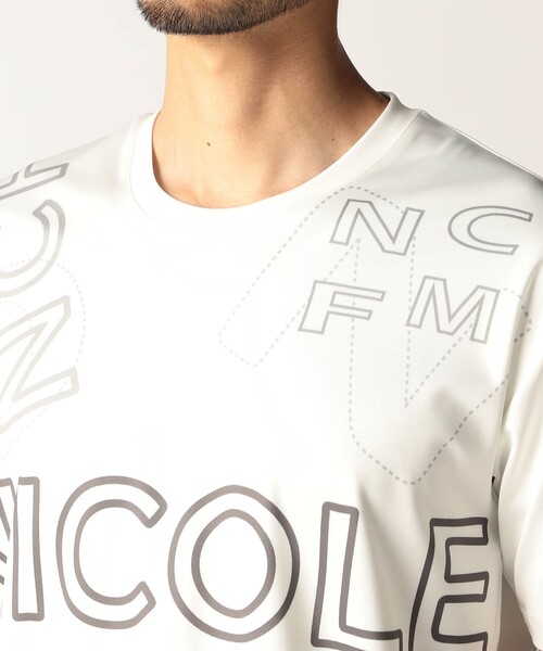 NICOLE CLUB FOR MEN(ニコルクラブフォーメン)の「総柄ロゴプリントTシャツ(Tシャツ/カットソー・メンズ・ブラック/ブルー/ホワイト・XL/M/L)」の11枚目の写真