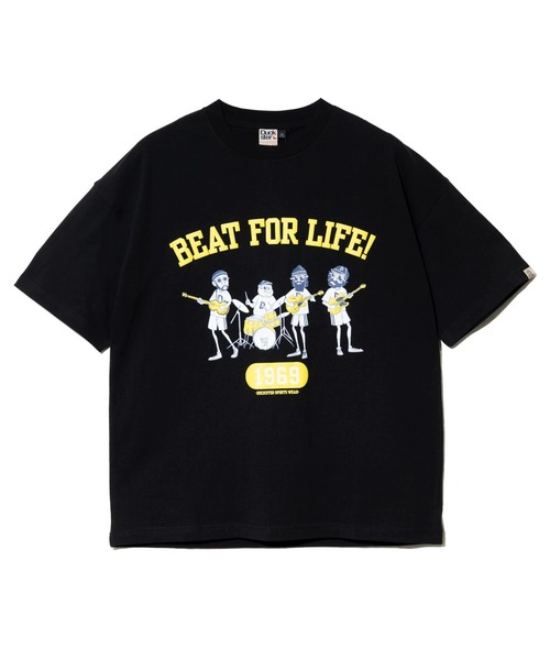 Duckster(ダックスター)の「DUCKSTER/ダックスター RELAXED FIT S/STEE《BEAT FOR LIFE!》(Tシャツ/カットソー・メンズ・ホワイト/ブラック/その他1/マスタード・X-LARGE/LARGE/MEDIUM)」の5枚目の写真