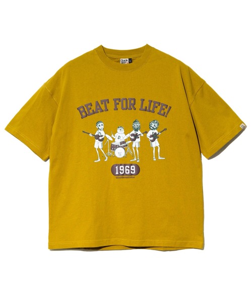Duckster(ダックスター)の「DUCKSTER/ダックスター RELAXED FIT S/STEE《BEAT FOR LIFE!》(Tシャツ/カットソー・メンズ・ホワイト/ブラック/その他1/マスタード・X-LARGE/LARGE/MEDIUM)」の8枚目の写真