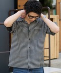WEGO(ウィゴー)のWEGO/【26年春夏新作】クロップドSSマイクロチェックシャツ