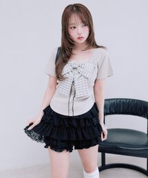 シフォンティアードスカート