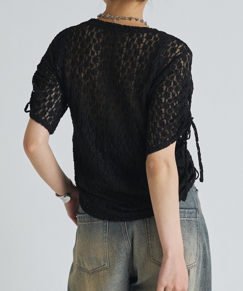 Lui's（ルイス）の「レースドロストデザインプルオーバー（Tシャツ/カットソー・レディース・ブラウン/ブラック/オフホワイト・FREE）」の22枚目の写真