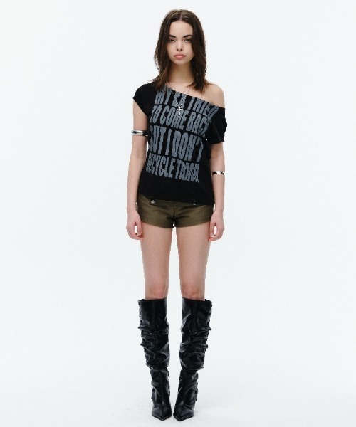 Midnight Move(ミッドナイトムーブ)の「A'GEM/9 × .kom 『MIDNIGHT MOVE/ミッドナイトムーブ』 ss ex tee/デザインテキスト Tシャツ(Tシャツ/カットソー・レディース・ブラック/ホワイト/ライトグリーン・FREE)」の12枚目の写真