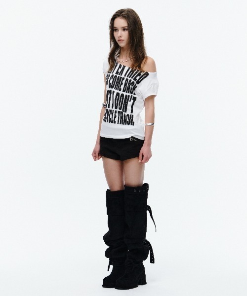 Midnight Move(ミッドナイトムーブ)の「A'GEM/9 × .kom 『MIDNIGHT MOVE/ミッドナイトムーブ』 ss ex tee/デザインテキスト Tシャツ(Tシャツ/カットソー・レディース・ブラック/ホワイト/ライトグリーン・FREE)」の7枚目の写真