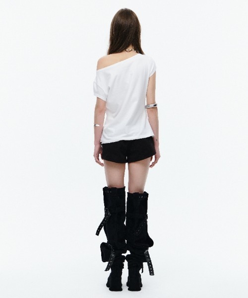 Midnight Move(ミッドナイトムーブ)の「A'GEM/9 × .kom 『MIDNIGHT MOVE/ミッドナイトムーブ』 ss ex tee/デザインテキスト Tシャツ(Tシャツ/カットソー・レディース・ブラック/ホワイト/ライトグリーン・FREE)」の8枚目の写真