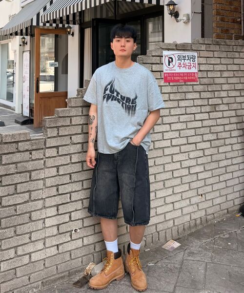 DESIRED(デシレッド)の「レタリンググラフィック半袖Tシャツ-FBSK5802D0B(Tシャツ/カットソー・メンズ・チャコールグレー・MEDIUM/LARGE/X-LARGE)」の7枚目の写真