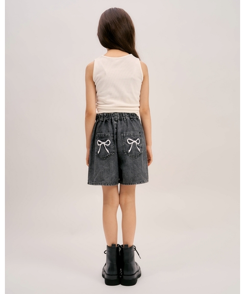 minimal(ミニマル)の「【接触冷感】ハートスプレーデニムショートパンツ(その他パンツ・キッズ・グレー/ブルー・100cm/120cm/140cm/110cm/130cm)」の12枚目の写真