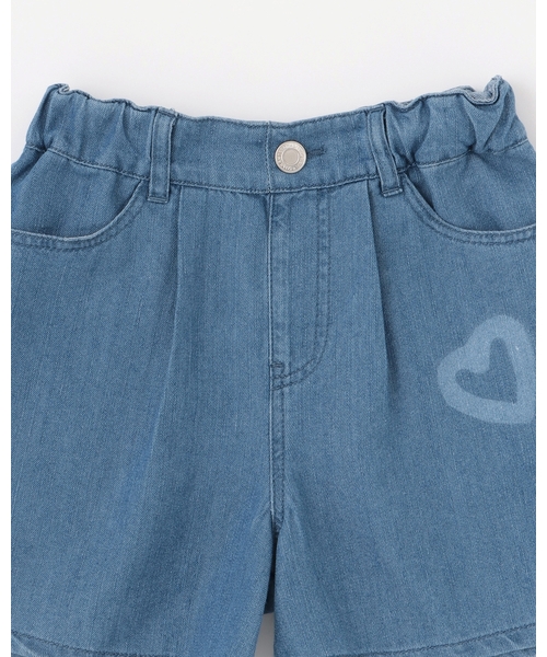 minimal(ミニマル)の「【接触冷感】ハートスプレーデニムショートパンツ(その他パンツ・キッズ・グレー/ブルー・100cm/120cm/140cm/110cm/130cm)」の19枚目の写真