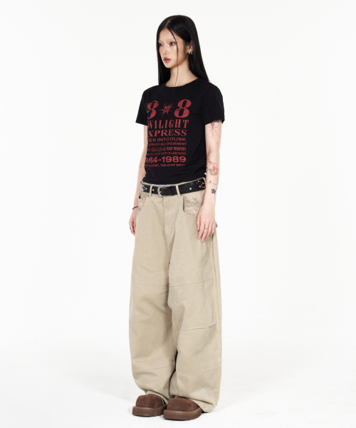 IDWS（アイドンワナセル）の「[W]Novichi T-Shirt Black（Tシャツ/カットソー・レディース・その他・OS）」の12枚目の写真