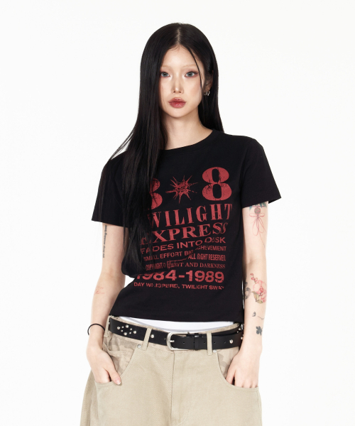 IDWS（アイドンワナセル）の「[W]Novichi T-Shirt Black（Tシャツ/カットソー・レディース・その他・OS）」の21枚目の写真