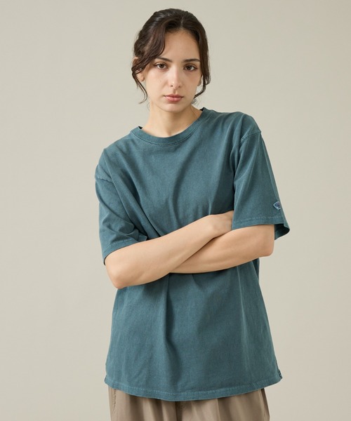 JEMORGAN(ジェーイーモーガン)の「【JEMORGAN / ジェーイーモーガン】16/-天竺ピグメント半袖Tシャツ/ユニセックス(Tシャツ/カットソー・メンズ・ブルー系その他/パープル/ブラウン/レッド/オフホワイト/ブラック・L/XL/M)」の5枚目の写真