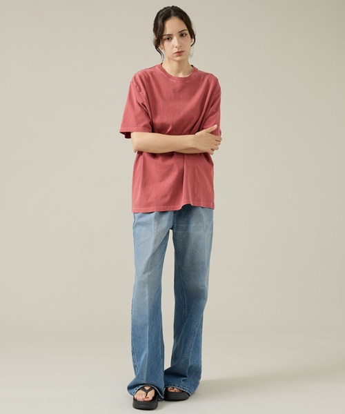 JEMORGAN(ジェーイーモーガン)の「【JEMORGAN / ジェーイーモーガン】16/-天竺ピグメント半袖Tシャツ/ユニセックス(Tシャツ/カットソー・メンズ・ブルー系その他/パープル/ブラウン/レッド/オフホワイト/ブラック・L/XL/M)」の16枚目の写真