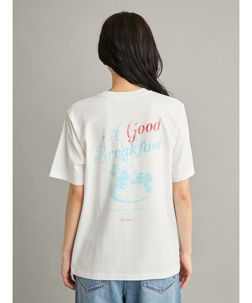Mila Owen（ミラオーウェン）の「カフェモチーフグラフィックＴシャツ（Tシャツ/カットソー・レディース・マルチ/ホワイト/ターコイズブルー/イエロー・F）」の15枚目の写真