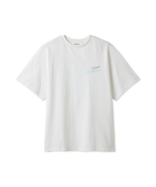 Mila Owen（ミラオーウェン）の「カフェモチーフグラフィックＴシャツ（Tシャツ/カットソー・レディース・マルチ/ホワイト/ターコイズブルー/イエロー・F）」の11枚目の写真