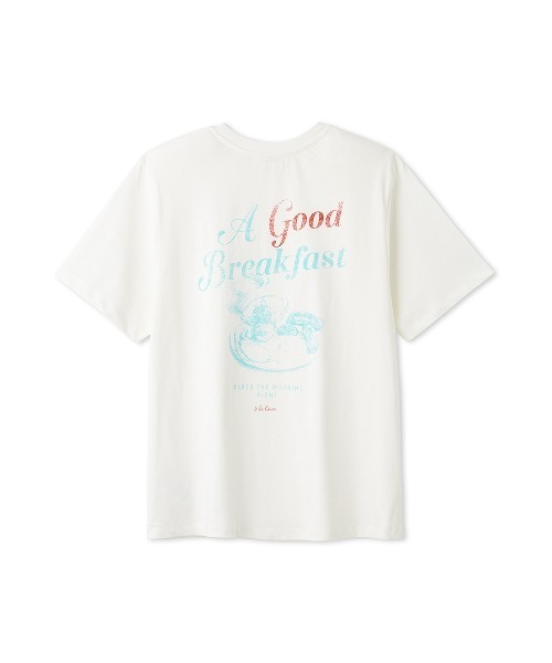Mila Owen（ミラオーウェン）の「カフェモチーフグラフィックＴシャツ（Tシャツ/カットソー・レディース・マルチ/ホワイト/ターコイズブルー/イエロー・F）」の17枚目の写真