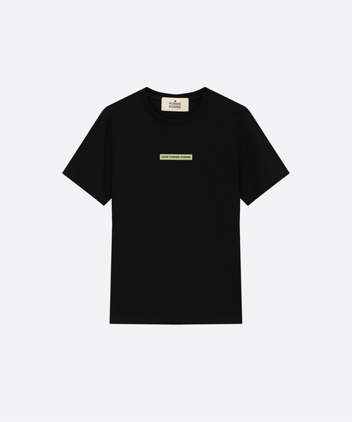 LOVE POMME POMME(ラブポムポム)の「Essential Minimal Logo Tee(Tシャツ/カットソー・レディース・ホワイト系2/ブラック系1/ホワイト系1/ブラック系2・FREE)」の1枚目の写真