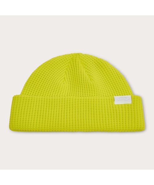 OAKLEY(オークリー)の「オークリー ESSENTIAL SHORT BEANIE FA 24.0/帽子/ビーニー/OAKLEY(ニットキャップ/ビーニー・メンズ・ライム・ONE SIZE)」の1枚目の写真