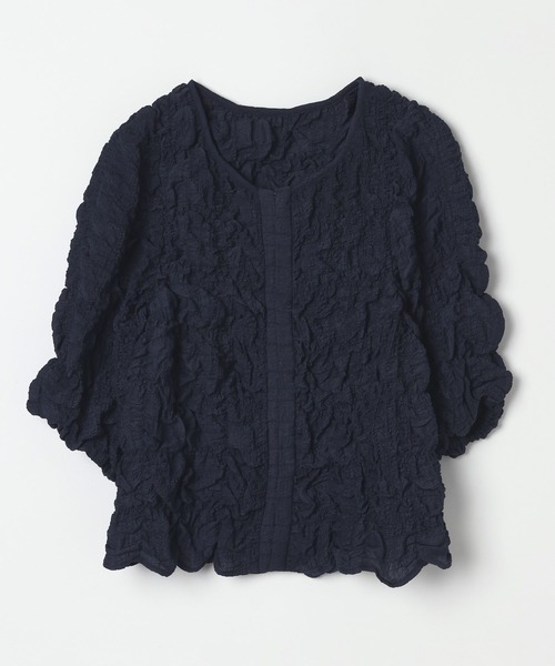 BAYFLOW(ベイフロー)の「【EF(エフ)】シャーリングブラウス(WONEN)(シャツ/ブラウス・レディース・クリーム/ネイビー・FREE)」の15枚目の写真
