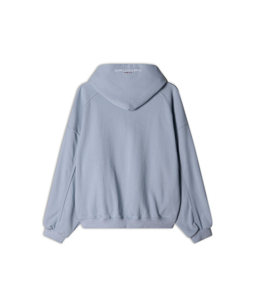WORLDDILEMA（ワールドジレンマ）の「LOVE Printing Hood (Purple&Blue)（パーカー・レディース・その他・FREE）」の4枚目の写真