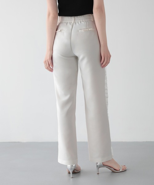 Fit more（フィットモア）の「チュールフリルストレートパンツ（その他パンツ・レディース・ホワイト/ブラック/ピンク・PS/S/M）」の13枚目の写真