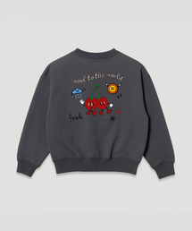 FRUAND（フルアンド）の「フルーツロゴスウェットシャツ_チャコール（スウェット）」