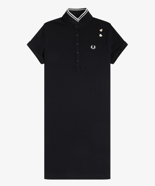 FRED PERRY(フレッドペリー)の「Amy Winehouse Tipped Polo Dress/エイミー・ワインハウス ティップドポロワンピース(ワンピース・レディース・ブラック・8/10)」の14枚目の写真