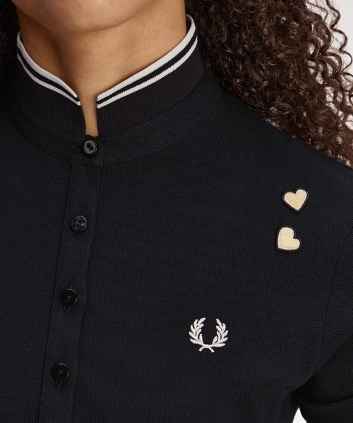 FRED PERRY(フレッドペリー)の「Amy Winehouse Tipped Polo Dress/エイミー・ワインハウス ティップドポロワンピース(ワンピース・レディース・ブラック・8/10)」の10枚目の写真