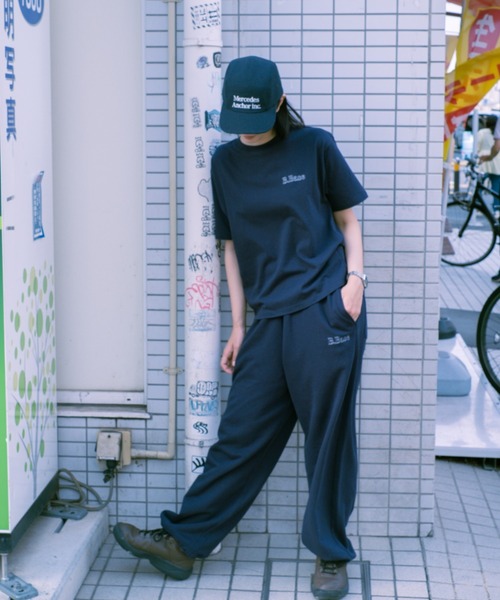 BROKEN BASE(ブロークンベース)の「B.Base Stitch Logo Sweat Pack Setup / B.Base ステッチロゴスウェットパックセットアップ(Tシャツ/カットソー・メンズ・ブラック/ブラック×グレー/ブラウン/ネイビー・MEDIUM/SMALL/LARGE)」の8枚目の写真