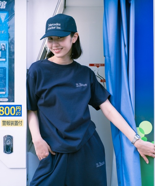 BROKEN BASE(ブロークンベース)の「B.Base Stitch Logo Sweat Pack Setup / B.Base ステッチロゴスウェットパックセットアップ(Tシャツ/カットソー・メンズ・ブラック/ブラック×グレー/ブラウン/ネイビー・MEDIUM/SMALL/LARGE)」の6枚目の写真