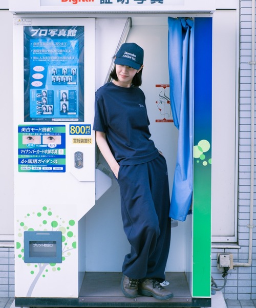 BROKEN BASE(ブロークンベース)の「B.Base Stitch Logo Sweat Pack Setup / B.Base ステッチロゴスウェットパックセットアップ(Tシャツ/カットソー・メンズ・ブラック/ブラック×グレー/ブラウン/ネイビー・MEDIUM/SMALL/LARGE)」の7枚目の写真