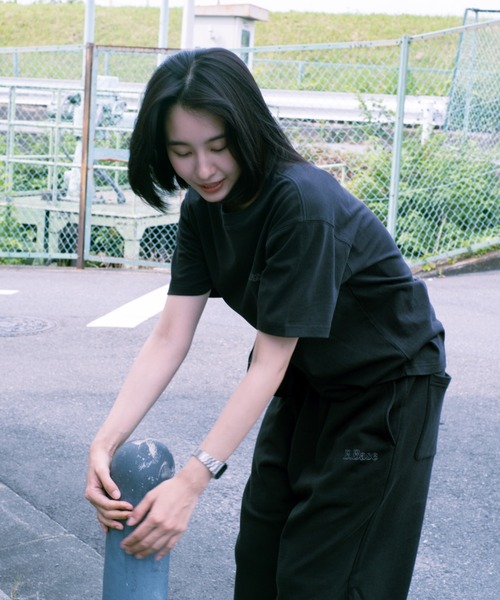 BROKEN BASE(ブロークンベース)の「B.Base Stitch Logo Sweat Pack Setup / B.Base ステッチロゴスウェットパックセットアップ(Tシャツ/カットソー・メンズ・ブラック/ブラック×グレー/ブラウン/ネイビー・MEDIUM/SMALL/LARGE)」の13枚目の写真